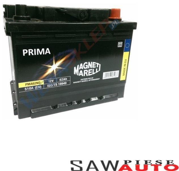 Magneti Marelli PRIMA 62Ah EN 510A (PMA62ND) (Acumulator auto) - Preturi