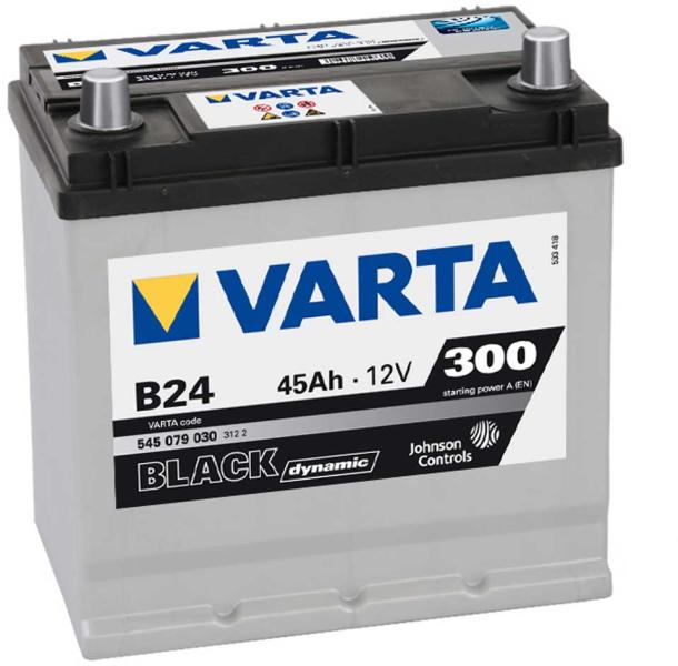 VARTA B24 Black Dynamic 45Ah 300A left+ Asia (545 079 030) vásárlás, Autó  akkumulátor bolt árak, akciók, autóakku árösszehasonlító