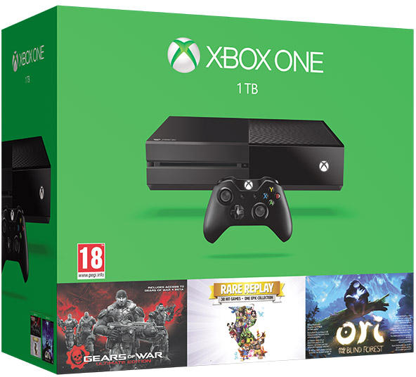 Microsoft Xbox One 1TB + Gears of War Ultimate + Rare Replay + Ori and the  Blind Forest vásárolj már 0 Ft-tól