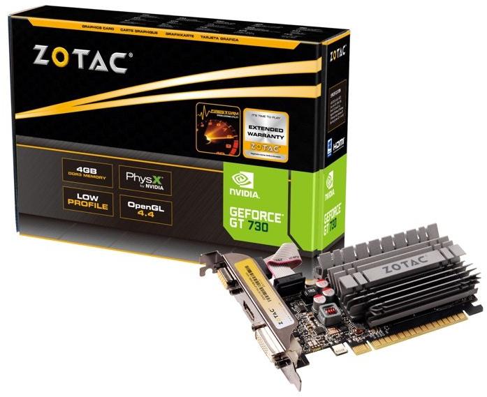 GeForce GT 730 4GB Zone Edition 4GB GDDR3 64bit (ZT-71115-20L)