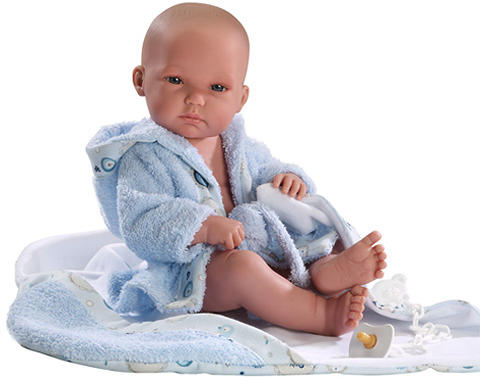 Vásárlás: Llorens Újszülött fiú baba kék köntösben - 35 cm Játékbaba árak  összehasonlítása, Újszülött fiú baba kék köntösben 35 cm boltok