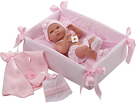 Vásárlás: Llorens Újszülött baba kisággyal - 35 cm Játékbaba árak  összehasonlítása, Újszülött baba kisággyal 35 cm boltok
