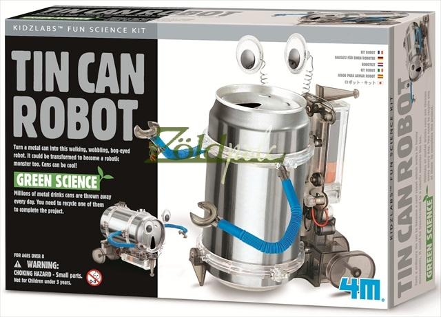 Green Science - Tin Can Robot - Üdítősdoboz robot