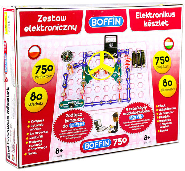 I-750 tudományos elektromos készlet 80 db-os
