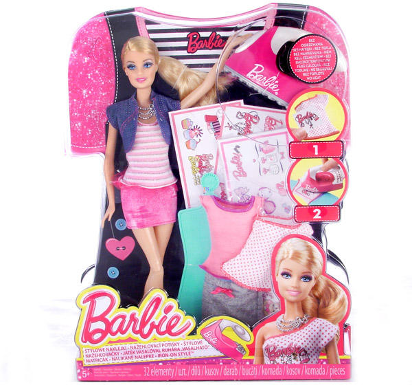 Mattel Barbie Iron-On-Style - Set decorare haine cu papusa (BDB32) (Papusa  Barbie) - Preturi