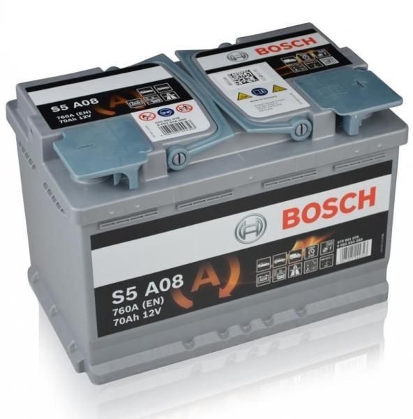 Bosch S5 A08 AGM 70Ah 760A right+ (0092S5A080) vásárlás, Autó akkumulátor  bolt árak, akciók, autóakku árösszehasonlító