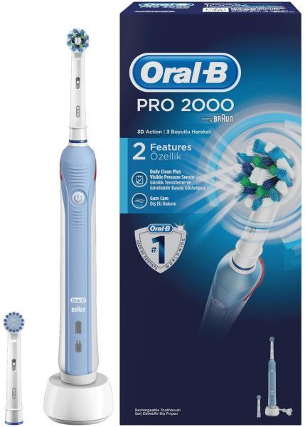 Oral-B PRO 2000 Cross Action elektromos fogkefe vásárlás, olcsó Oral-B PRO  2000 Cross Action elektromos fogkefe árak, akciók