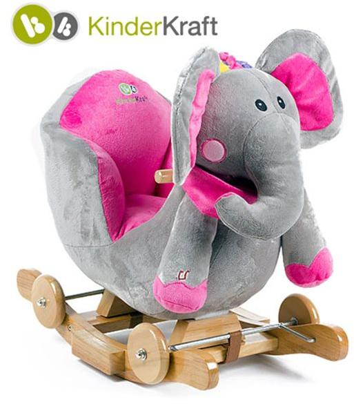 KinderKraft Balansoar 2 in 1 cu roti si sunete - Elefant (KRAFT-812) ( Balansoar calut) - Preturi