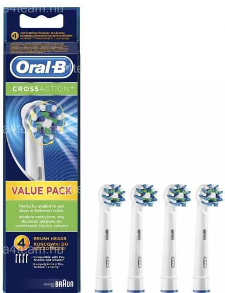 Vásárlás: Oral-B CrossAction EB50-4 Elektromos fogkefe pótfej árak  összehasonlítása, CrossAction EB 50 4 boltok