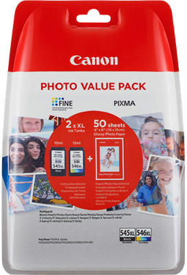 PG-545XL/CL-546XL Photo Value Pack (8286B006)