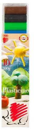 Süni színes gyurma - 10 db-os 200 g (7300003006)