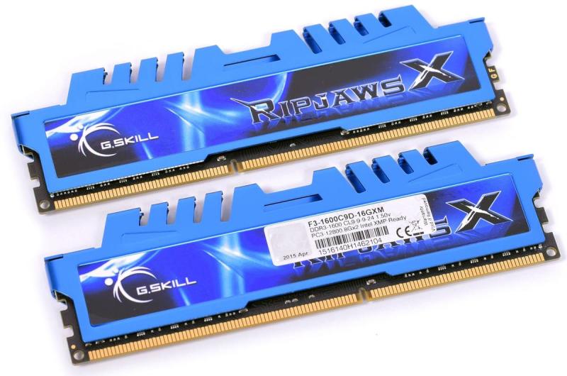 【正常判定】DDR3 16GB×11枚 G.SKILL RipjawsX 16GB (2x8GB) DDR3 1600MHz F3-1600C9D-16GXM