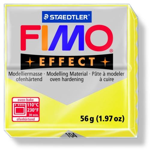 Effect égethető gyurma - Áttetsző sárga - 56 g (FM8020104)