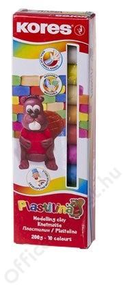 Plastilina 10 színes gyurma - 200 g (IK34010)
