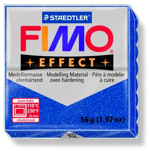 Effect égethető gyurma - Csillámos kék - 56 g (FM8020302)