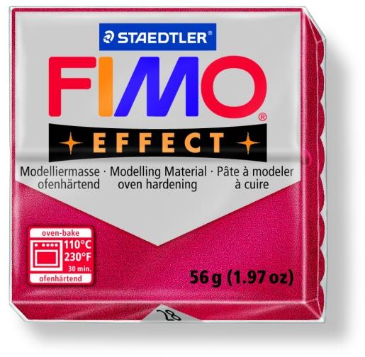 Effect égethető gyurma - Metál rubin - 56 g (FM802028)