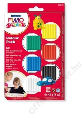 Kids Color Pack égethető gyurma készlet - 6 alapszín - 6x42 g (FM803201)