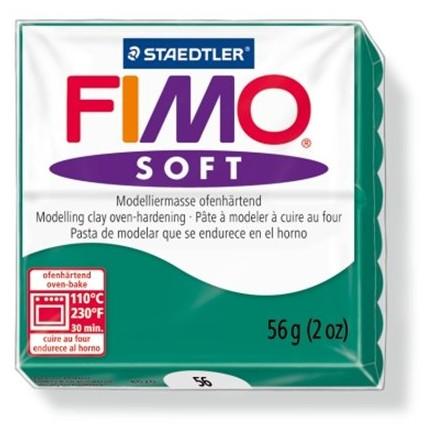 Soft égethető gyurma - Smaragdzöld - 56 g (FM802056)