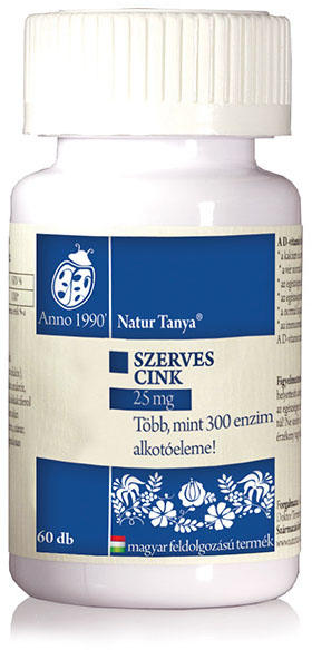 Vásárlás: Natur Tanya Szerves Cink Tabletta (60db) Táplálékkiegészítő árak  összehasonlítása, Szerves Cink Tabletta 60 db boltok