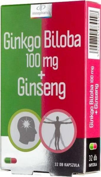 Vásárlás: InnoPharm Ginkgo Biloba+Ginseng kapszula 32db Táplálékkiegészítő  árak összehasonlítása, Ginkgo Biloba Ginseng kapszula 32 db boltok