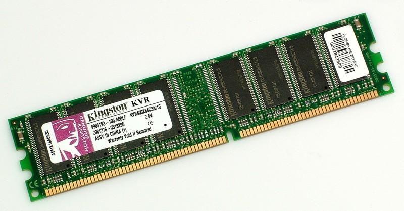 Kingston ValueRAM 1GB DDR 400MHz KVR400X64C3A/1G (Memorie) - Preturi