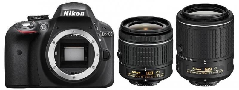 Nikon D3300 +AF-P 18-55mm VR +55-200mm VR II Aparat foto Preturi, Nikon  D3300 +AF-P 18-55mm VR +55-200mm VR II aparate foto digital oferte