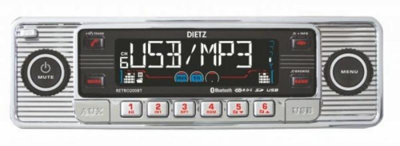 Dietz Retro 200 BT autórádió vásárlás, olcsó Dietz Retro 200 BT autórádió  árak, akciók
