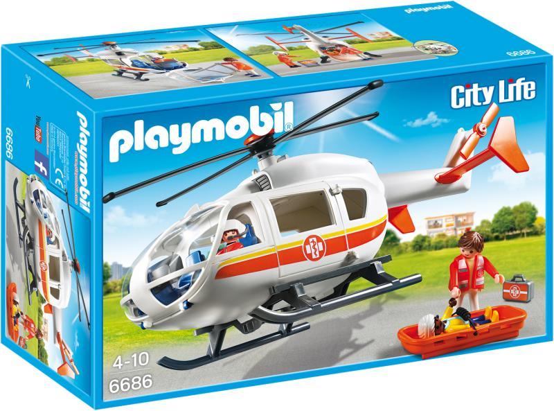 Vásárlás: Playmobil City Life - Mentőhelikopter (6686) Playmobil árak  összehasonlítása, City Life Mentőhelikopter 6686 boltok