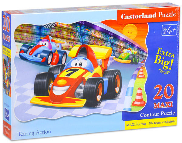 Maxi Puzzle - Versenyautók 20 db-os (C-02306)