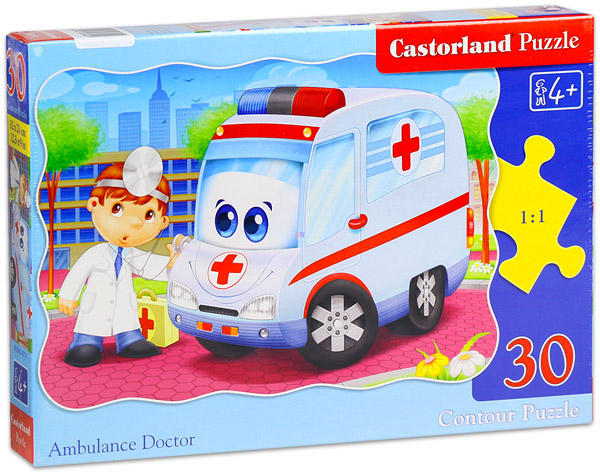 Mentőautó és a doktor 30 db-os (B-03471-1)
