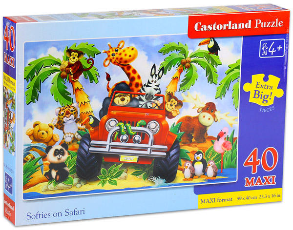 Maxi Puzzle - Szafari 40 db-os (B-040131)