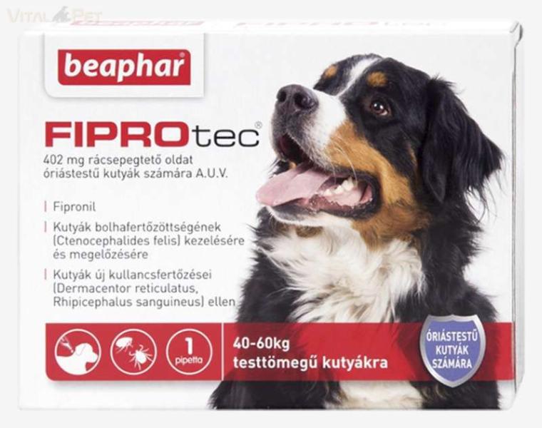 FIPROtec Spot On XL 40 kg feletti 402 mg
