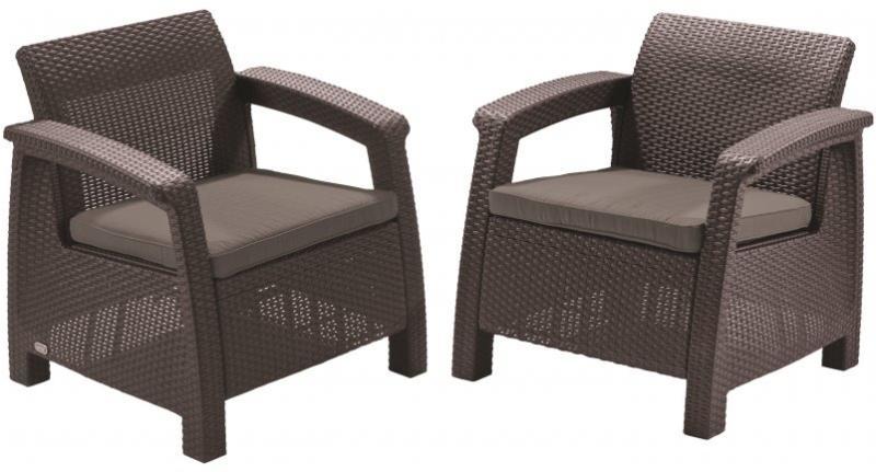 Vásárlás: Keter Allibert Corfu Duo műrattan fotel 2db (223194/227643) Kerti  szék árak összehasonlítása, Allibert Corfu Duo műrattan fotel 2 db 223194  227643 boltok