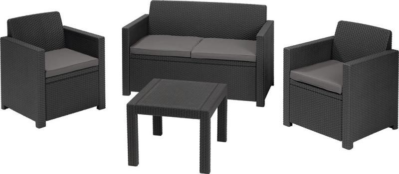 Allibert Alabama műrattan grafit 213968