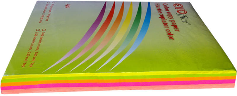 Hartie colorata A4 asortata, intens, 80 g/mp, 250 coli/top (Hartie  copiator, imprimanta) - Preturi