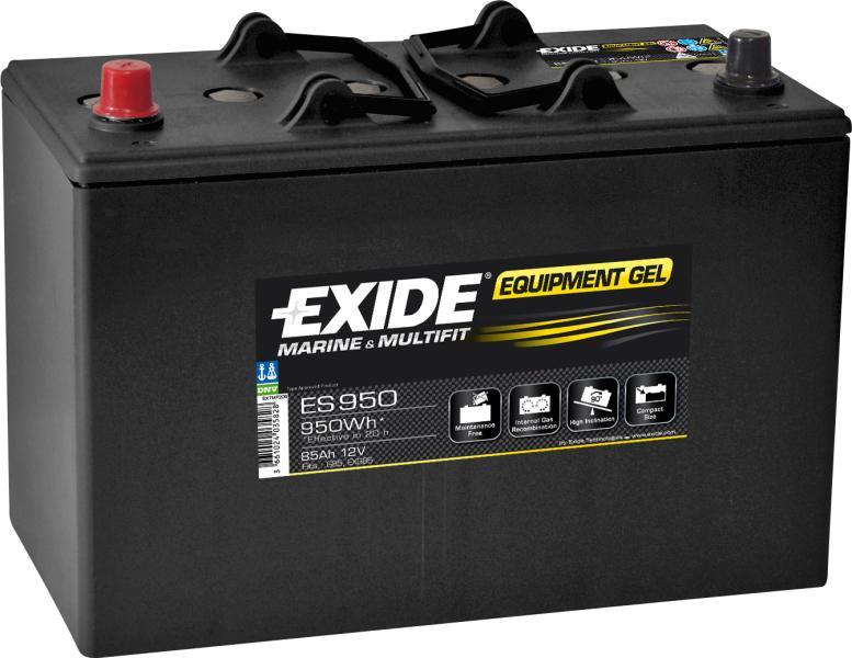 Exide Equipment GEL 85Ah 450A right+ ES950 (Acumulator auto) - Preturi