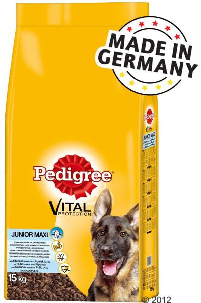 PEDIGREE Junior Maxi - Chicken & Rice 15 kg Храна за кучета Цени, оферти и  мнения, списък с магазини, евтино PEDIGREE Junior Maxi - Chicken & Rice 15  kg