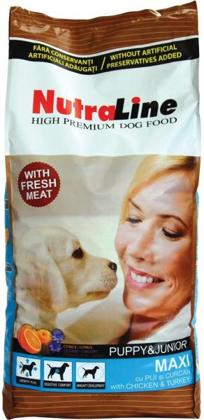 NutraLine Puppy & Junior Maxi 12,5kg (Hrana pentru caini) - Preturi