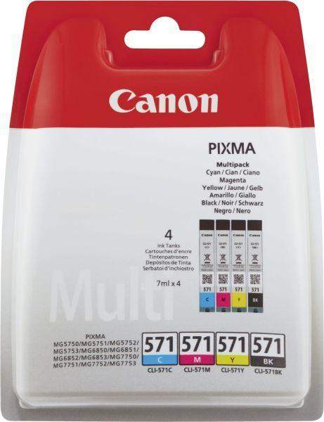 Canon CLI-571 eredeti patron csomag (fotó fekete, cyan, magenta, sárga)  vásárlás, olcsó Canon Toner, festékpatron, festékszalag árak, Canon CLI-571  eredeti patron csomag (fotó fekete, cyan, magenta, sárga) boltok