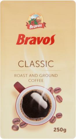 Vásárlás: Bravos Classic őrölt 250 g Kávé, kávépor árak összehasonlítása,  Classicőrölt250g boltok
