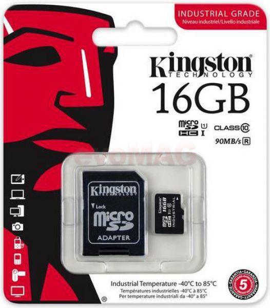 Vásárlás: Kingston microSDHC Industrial 16GB C10/U1 SDCIT/16GB, eladó  Memóriakártya, olcsó memory card árak