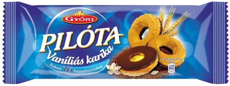 Vásárlás: Győri Pilóta vaníliás karika 150g Desszert árak összehasonlítása,  Pilóta vaníliás karika 150 g boltok