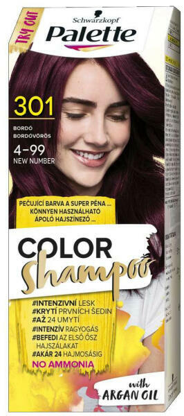 Palette Color Shampoo 301 Bordóvörös