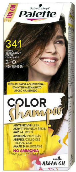 Vásárlás: Schwarzkopf Palette Color Shampoo 341 Fekete Csokoládé Hajfesték,  hajszínező árak összehasonlítása, PaletteColorShampoo341FeketeCsokoládé  boltok