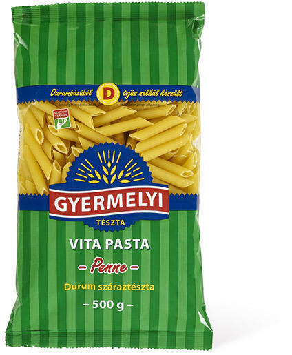 Vásárlás: Gyermelyi Vita Pasta Durum Penne száraztészta 500g Tészta,  levesbetét árak összehasonlítása, Vita Pasta Durum Penne száraztészta 500 g  boltok