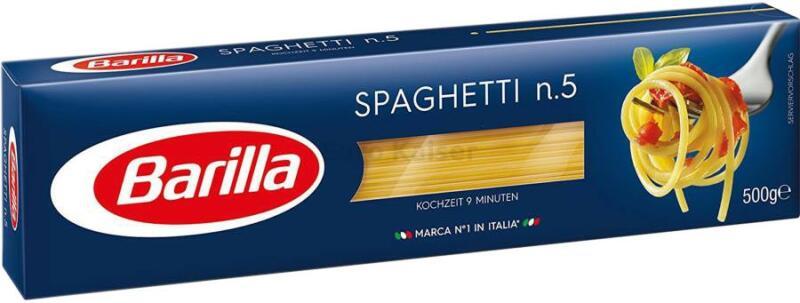 Vásárlás: Barilla Spaghetti n. 5 500 g Tészta, levesbetét árak  összehasonlítása, Spaghetti n 5 500 g boltok