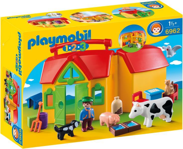 Vásárlás: Playmobil 1.2.3. Hordozható farm (6962) Playmobil árak  összehasonlítása, 1 2 3 Hordozható farm 6962 boltok