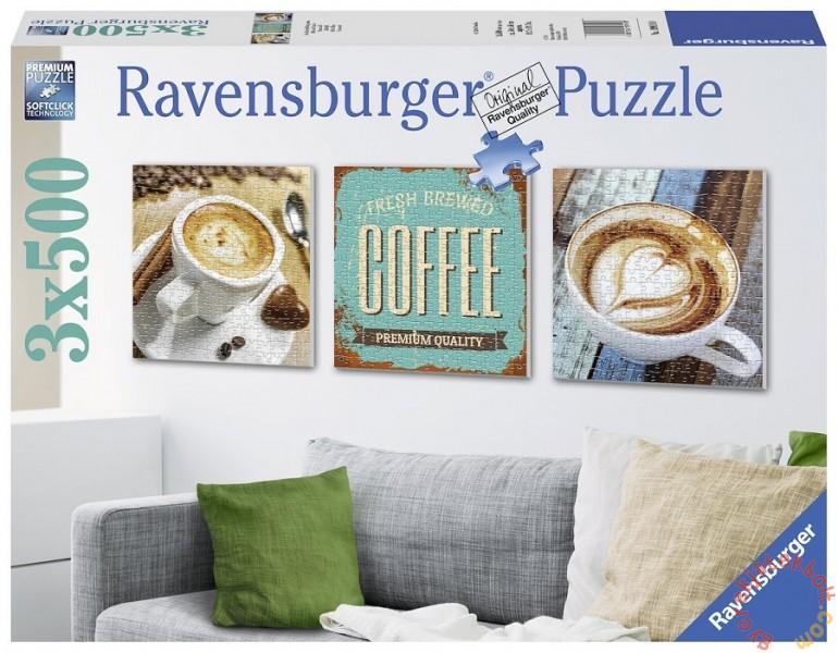 Vásárlás: Ravensburger Tripla kávé 3x500 db-os (19919) Puzzle árak  összehasonlítása, Tripla kávé 3 x 500 db os 19919 boltok