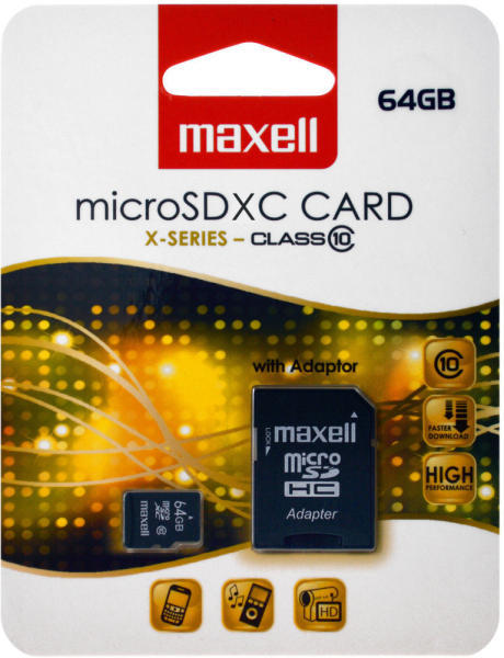 Maxell microSDHC 64GB Class 10 854731.00 TW (Card memorie) - Preturi