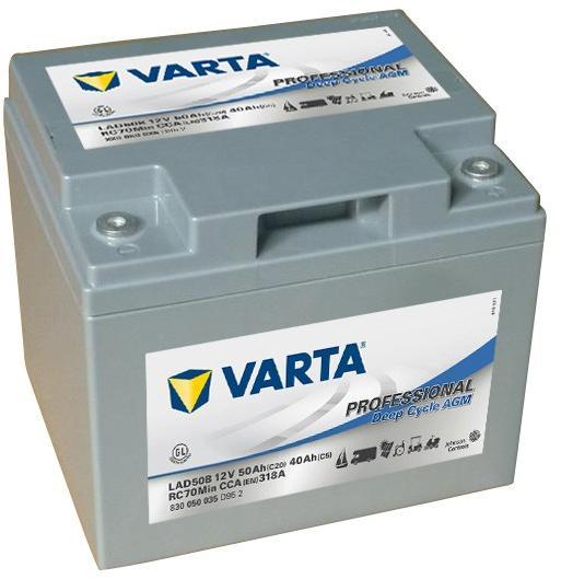 VARTA Professional Deep Cycle AGM 50Ah 318A LAD50B (Acumulator camion,  vaporas, rulota ) - Preturi